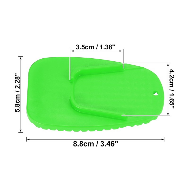 Motoforti Motorcycle Kickstand Pad Support Plate Pad Parking Stand Side