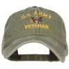 US Army Veteran - Baseball Cap/Dad Hat Washed Pigment Dyed
