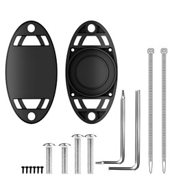 QUMOX Waterproof for AirTag Bike Mount, Hidden Under Bottle Cage, Bicycle Seatpost Mount | GPS Tracker Case for Enhanced Bike Security | Light Weight