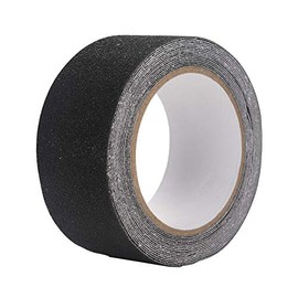 Tira Antideslizante, 5m * 5cm PVC Antideslizante Cinta Adhesiva para Peldaños para Decoración y Advertencia, Escalera Paso Piso Seguridad Pisada(Negro)