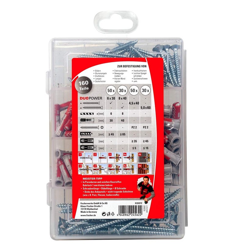 Fischer 535972 Master Box Duo Power Supplied with Universal Plug (Pack