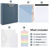 SKYDUE 3 Ring Binder with Clipboard, 2 Inch Heavy Duty