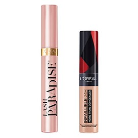 LOREAL PARIS Kit mascara Lash Paradise Waterproof  corrector infalible tono 324                                                                       