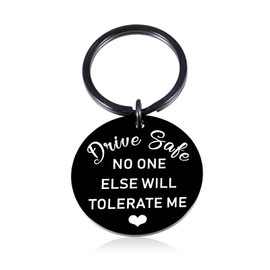 ZZP Drive Safe Keychain for Him, Boyfriend Christmas Gifts, Gag Gifts Funny Adults, Funny Keychain, Boyfriend Birthday Wedding Anniversary Gifs for Men, Fathers Day from Girlfriend