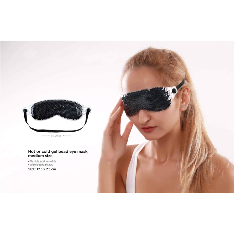 Hydrogel Sleep Mask + Hot Compress/Cold Pack for Relaxation, Stress,