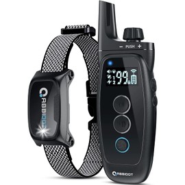 ABBIDOT Shock Collar for Dogs - [New Version] 3300Ft Dog Training Collar with Remote, 5 Training Modes Dog Shock Collar, Waterproof E Collar for Small Medium Large Dogs (10-130lbs)