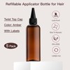Tekson Hair Color Applicator Bottles, 5 Pack Refillable Squeeze Bottle,