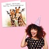 Majestic Giraffe Granddaughter Happy Birthday Card - Happy Birthday Darling