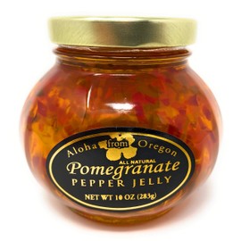 Aloha From Oregon Pepper Jelly Preserves, 10 Ounce Jar (Pomegranate, 10 Ounce)