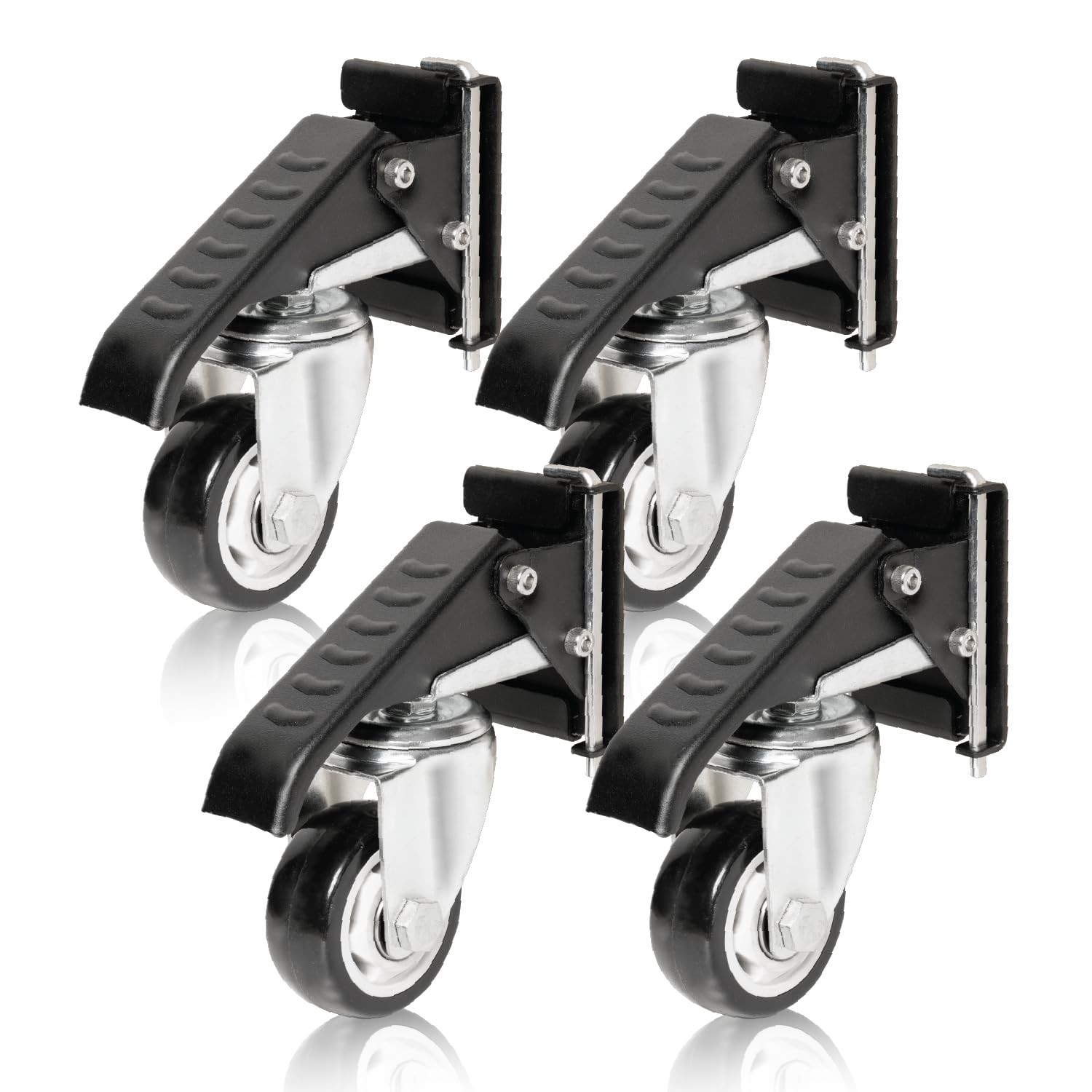 POWERTEC Workbench Caster Kit Set of 4 with Quick Release Plate & 600 ...
