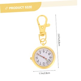 Gatuida Nurse Pocket Watch Keychain Brooch Clip for Medical Professionals Stylish Design with Dial for Nurses and Doctors Convenient Hanging Feature