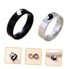 COHEALI 2sets Yin Ring Set Couples Ring for Him and