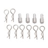 4Pcs RC Body Post Mount Stable High Strength Silver Rugged