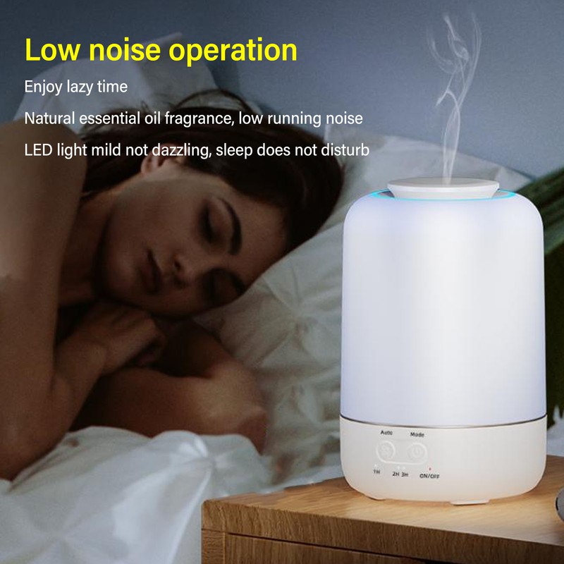 30ML Essential Oil Diffuser LED Aromatherapy Diffuser with Timer Silent