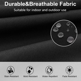 GUEGLSA - Juego de 2 cojines para taburete de bar para interiores y exteriores, 12 x 12 pulgadas, almohadilla cuadrada antideslizante con correas, resistente a la decoloración, resistente al agua,