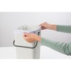 Brabantia Sort & Go Recycling Trash Can 4.2 Gallons (16L)(Light