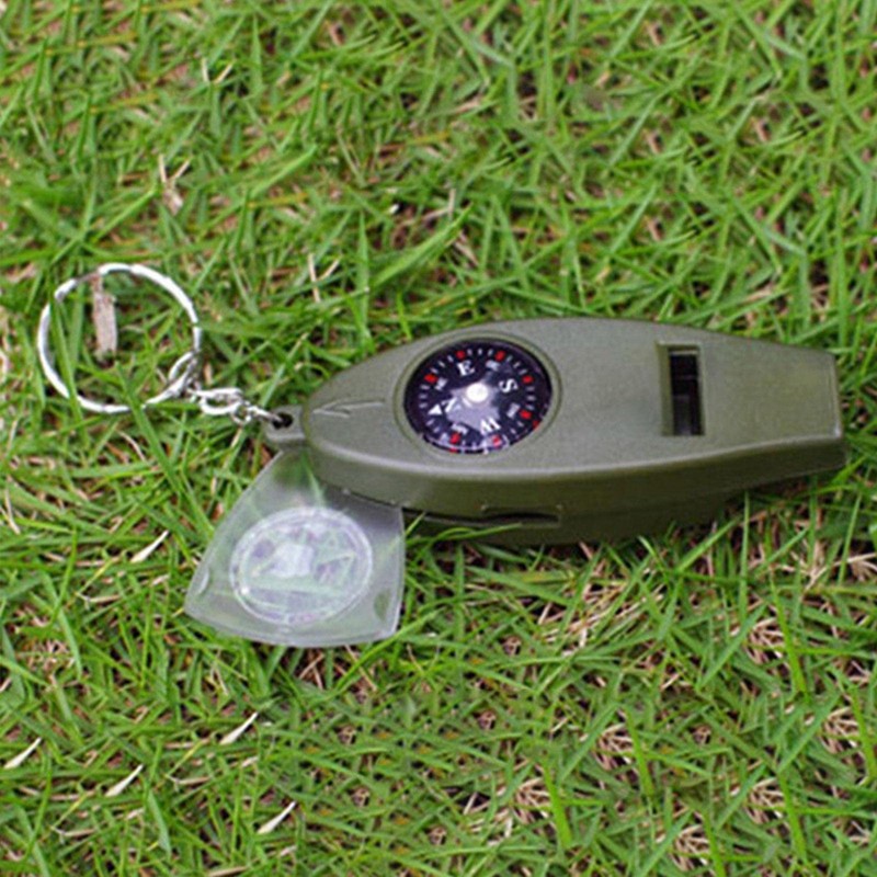 Hiking with Compass | Multifunctional Loud Safety with Compass and