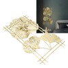 Ginkgo Leaf Wall Hanging Decor Metal Iron 3D Golden Ginkgo