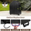 Outdoor Fireplace Cover,Heavy Duty 600D Waterproof Square Chimineas Fireplace Covers,Cover