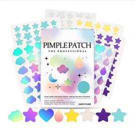 Parches para Acne, 240 Almohadillas Hidrocoloides para Espinillas, Pimple Patch, Parches hidrocoloides absorbentes para tratar la erupción de acné y e