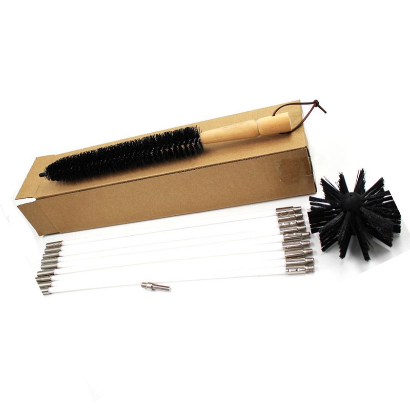 12Pcs Chimney Pipe Cleaning Brush Flexible Inner Wall Cleaner Electric