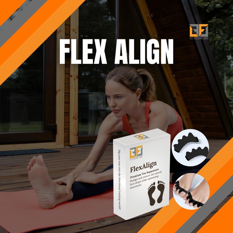 FlexAlign Corrective Toe Spacers - Bunion Relief and Toe Restoration