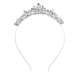 Lovelyshop Crystal Bridal Tiara Headband, Leaf Design Crown for Wedding, Prom, Special Events (15+)