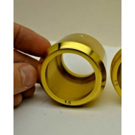 POLISHED BRASS 1 1/2" SMOOTH CANDLE FOLLOWERS - BURNERS - TOPPERS- ANY QUANTITY