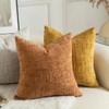 MANDIOO Pack of 2 Soft Chenille Textured Throw Pillow Covers