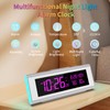 Digital Alarm Clocks for Bedrooms, LED Desk Clock with RGB