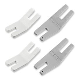 Ajcotahm 4PCS Hump Jumper Sewing Tool Set Large + Small Seam Aid & Rolled Hemmer Foot Essential Sewing Accessories and Tools