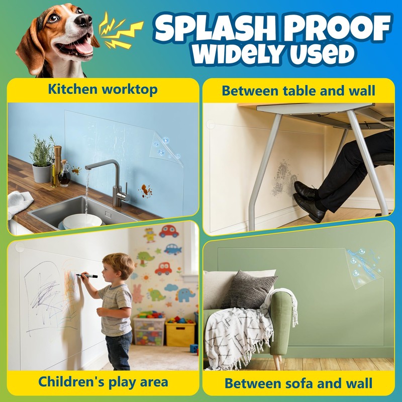 Matte Electrostatic Wall Protect Film, Clear Wall Protector 6.6ft