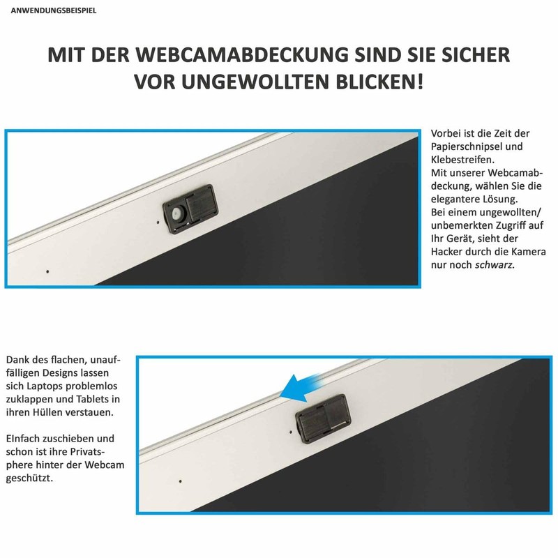 3er Set Webcam Abdeckung - Webcam Cover - Laptop Kamera