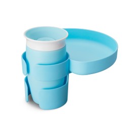 Munchkin Carseat Tray with Miracle 360 Sippy Cup for Toddlers 1-3 - Travel & Road Trip Accessory for Kids, Mess-Free Snacking and Spill Proof Drinking in The Car, Blue