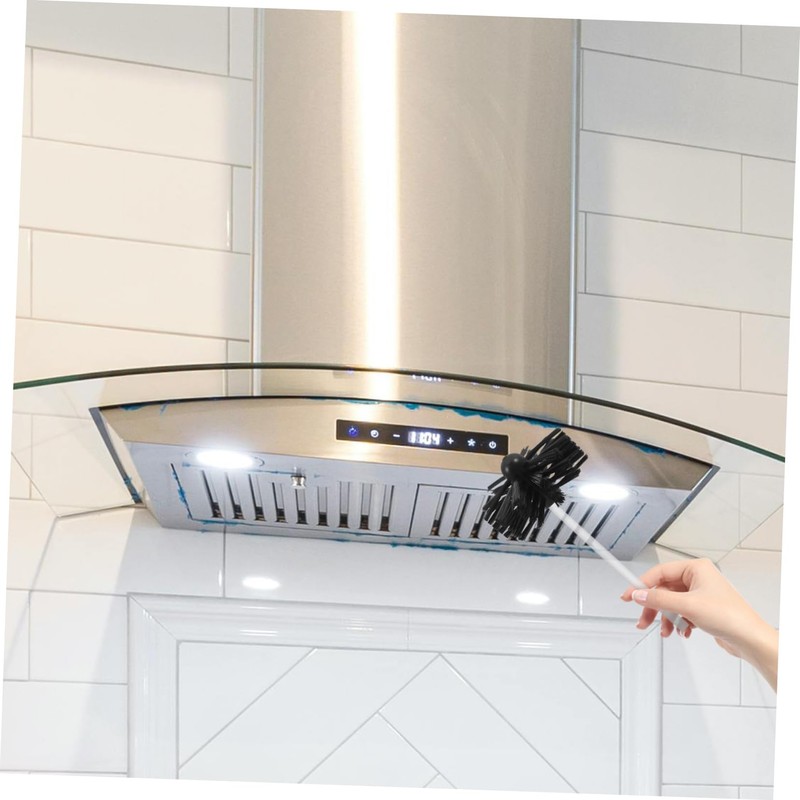 TEHAUX 2pcs Dryer Vent Brush Head Replacement Versatile Cleaning Tool