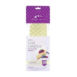 Chef's Choice Gelatine Leaf Sheets Silver Halal, 30 g