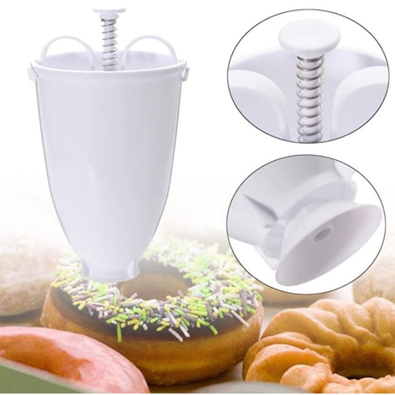 Plastic Doughnut Donut Maker Machine Mold,1PC Plastic Batter Dispenser DIY