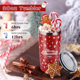 Christmas Gift Set, Christmas Gifts for Women, 7 Pieces: 4 x Christmas Hand Cream Set, 2 x Bath Bombs, 1 x Christmas Cup (600 ml), Small Gifts for Women, Colleagues, Mum, Girlfriend