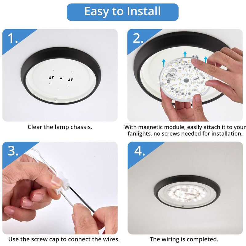 Reemplazo de Luz LED para Ventilador de Techo, Kit de