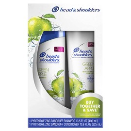 Head & Shoulders Green Apple Daily-use Anti-dandruff Shampoo and Conditioner Twin Pack, 24.4 Fluid Ounce
