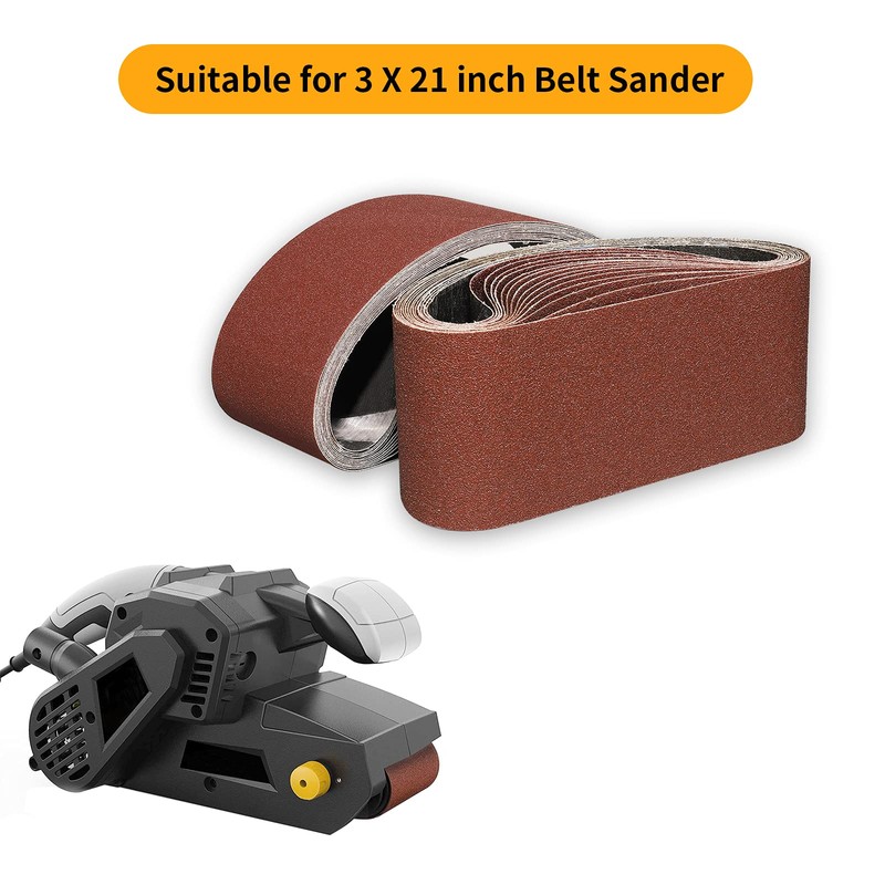 Sruhrak 75 x 533 MM Sanding Belts, 400 Grits Fabric