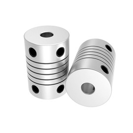 Flexible Shaft Coupling 5 mm to 8 mm 19 x 25 Stepper Motor Coupler Aluminium Alloy CNC Joint Connector Motor Shaft Coupling 3/4/5/6/6.35/7/8/10 mm (8 mm x 10 mm)