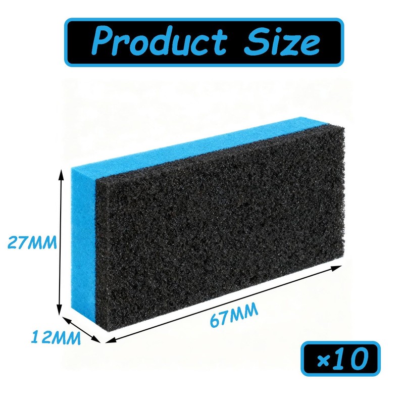 Cyiiifa コンパウンド スポンジ 10個セット 洗車 スポンジ 二層構造 ワックス 塗り込み コーティング