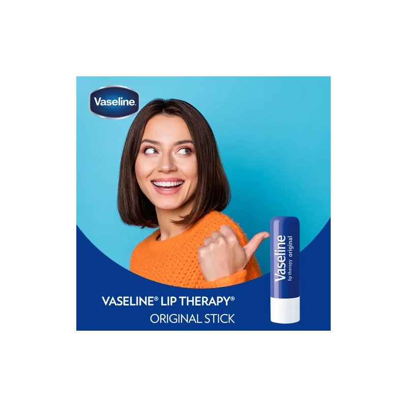 Bálsamo Labial Vaseline Original en Barra para Labios Secos