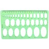 1Pcs 20cm Oval Ruler Drafting Template,Oval Line Drawing Ruler,Oval Tracing