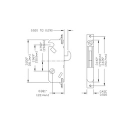 Rockwell Security Mortise Lock Flush Mount for Sliding Patio Door, French Doors and Glass Sliding Doors, Residential and Commercial Use