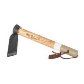 Adler - The Rosie Heritage Garden Hoe, Heavy Duty Wood Hand Shovel, Durable for Weeding, Potting, and Digging, 11.8 inches (Mocha)