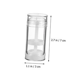 Healeved 15pcs Refillable Lip Balm Tubes for Lip Gloss Transparent Cosmetic Holders and Balms Each