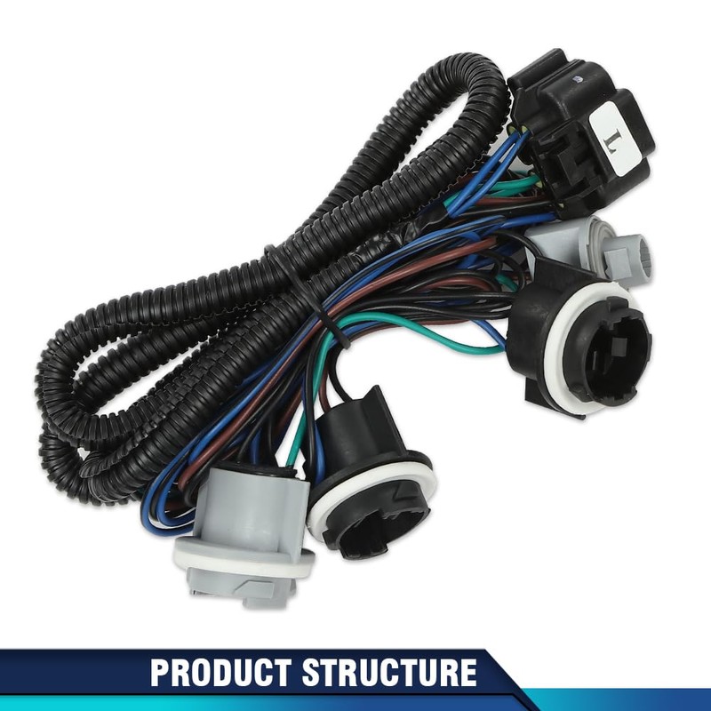 PIT66 Tail Lights Rear Light Lamp Assembly Wiring Harness Pair