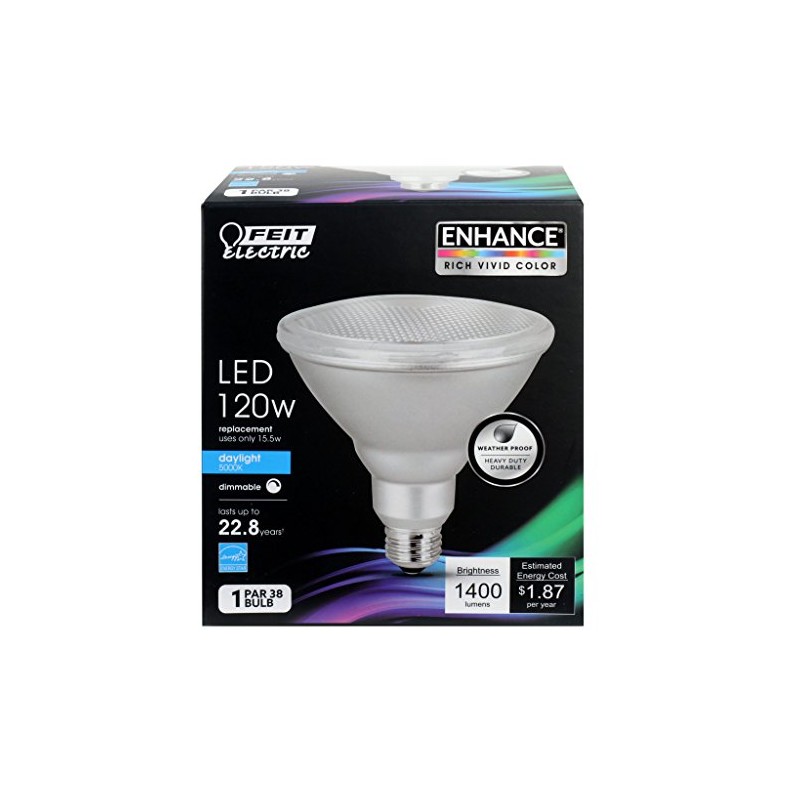 FEIT PAR38DM/1400/950CA 1400 Lumen 5000K PAR38 Ideal for HIGH Ceilings